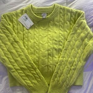 Bright Cable Knit Sweater NEW